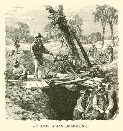 An Australian Gold-Mine by English School