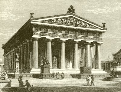 An Early Doric Temple: The Sanctuary of Poseidon at Paestum by English School