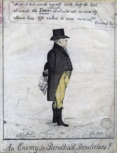 An Enemy to Parochial Peculators!, 1807 by English School