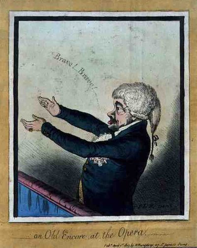 An Old Encore at the Opera, pub. by H. Humphrey by English School