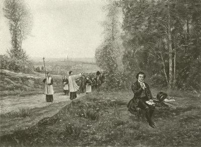 An Anecdote About Beethoven (engraving) by English School