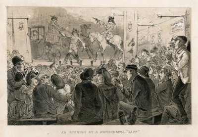 An evening at a Whitechapel Gaff. Dick Turpin by English School