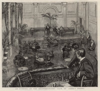 An Evening at the Meistersingers Club by English School