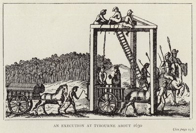 An Execution at Tybourne about 1630 by English School
