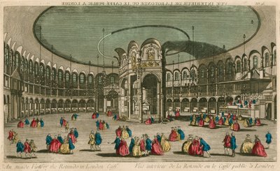 An inside view of the Rotunda in London Caffe by English School