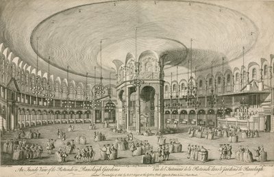 An inside view of the Rotunda in Ranelagh Gardens, London by English School