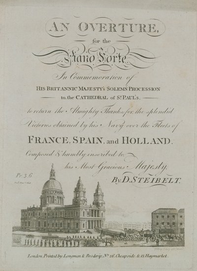 An overture for the piano forte by English School