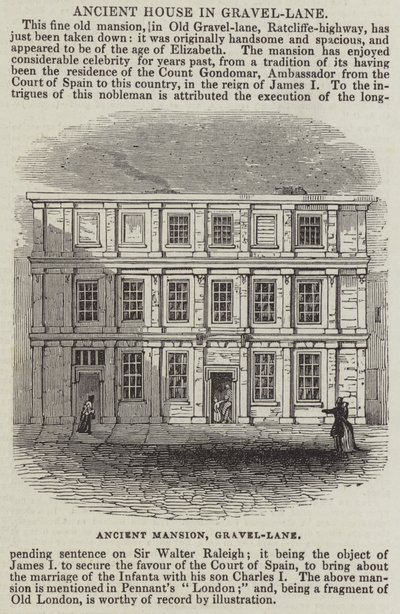 Ancient House in Gravel-Lane by English School