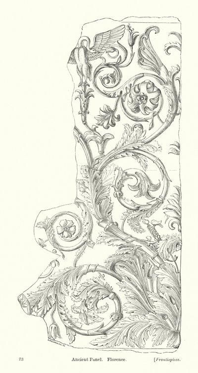 Ancient Panel, Florence by English School