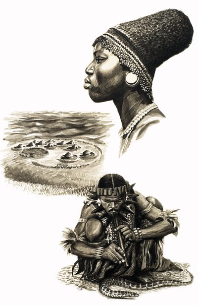 Ancient Peoples of the World: The Beehive People by English School