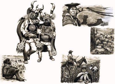 Ancient Peoples of the World: Tragic Men of the Mountains by English School