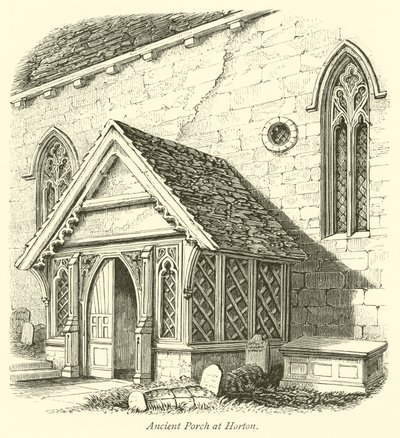 Ancient Porch at Horton by English School