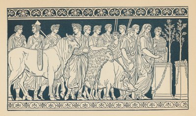 Ancient Rome: Temple Servants by English School