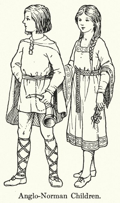 Anglo-Norman Children by English School