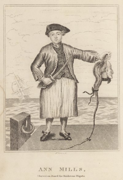 Ann Mills, Served on Board the Maidstone Frigate by English School