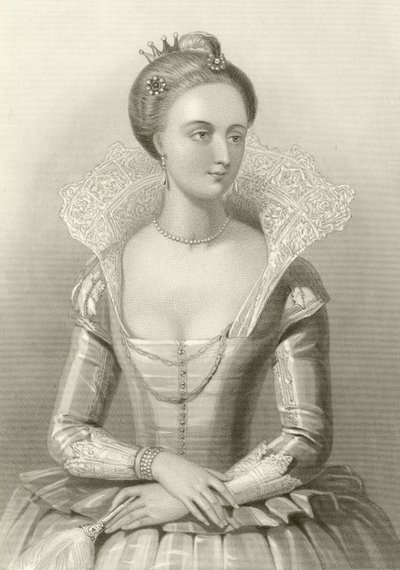 Anne of Denmark, Queen of King James I by English School