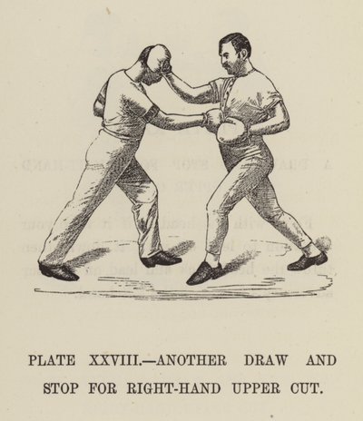 Another draw and stop for right-hand upper cut by English School