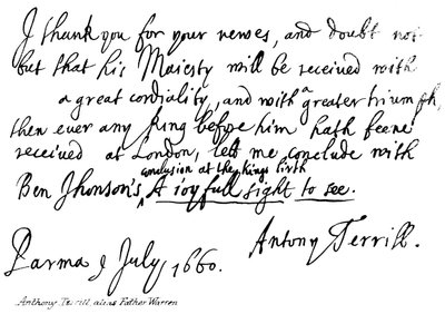 Anthony Terrill, alias Father Warren by English School
