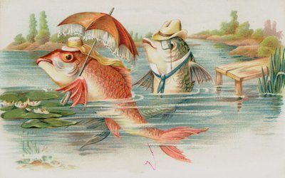 Anthropomorphic fish by English School