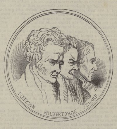 Anti Slavery, Clarkson, Wilberforce, Sharp by English School