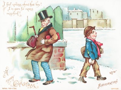 Anticipation! Man feeling threatened! by English School