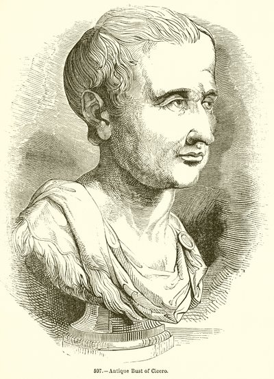 Antique Bust of Cicero by English School