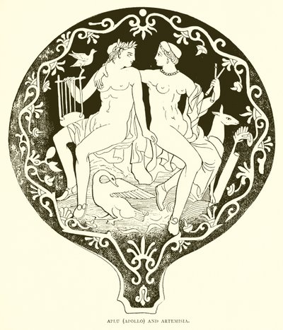 Aplu (Apollo) and Artemisia by English School