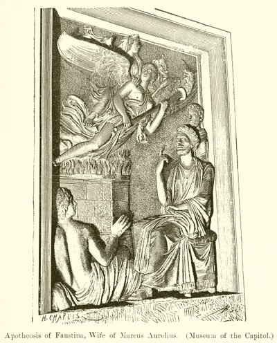Apotheosis of Faustina, Wife of Marcus Aurelius (Museum of Capitol) by English School