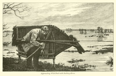 Approaching Wild Duck with Stalking-Horse by English School