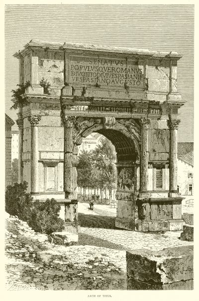 Arch of Titus by English School