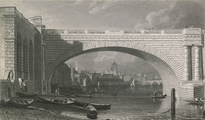 Arch of Waterloo Bridge by English School