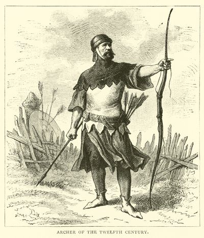 Archer of the twelfth century by English School