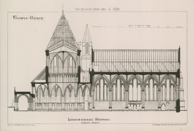 Architectural View of Temple Church by English School