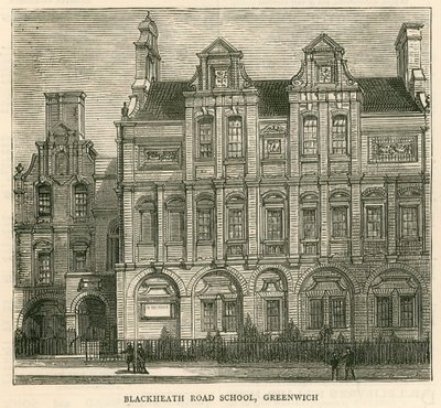 Architecture of the London School Board: Blackheath Road School, Greenwich, London by English School