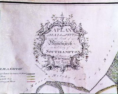 Descriptive Cartouche from a Map Reading 