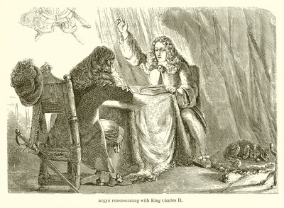 Argyll remonstrating with King Charles II by English School