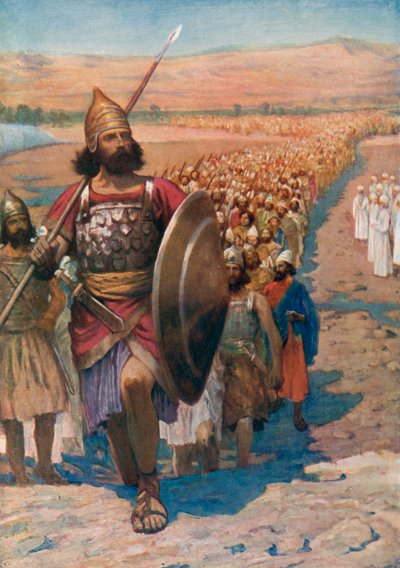 “Arise, go over this Jordan, thou, and all this people,” Joshua I 2 by English School