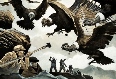 Armand and Michaela Denis Attacked by Condors by English School