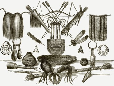 Arms, Ornaments, and Utensils of the Indians by English School