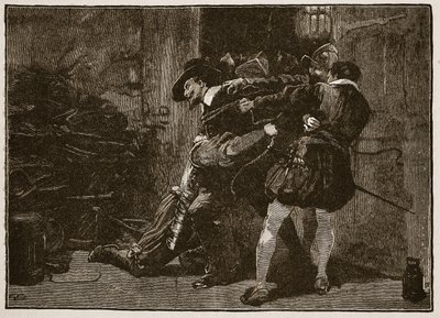 Arrest of Guy Fawkes, Illustration from Cassell