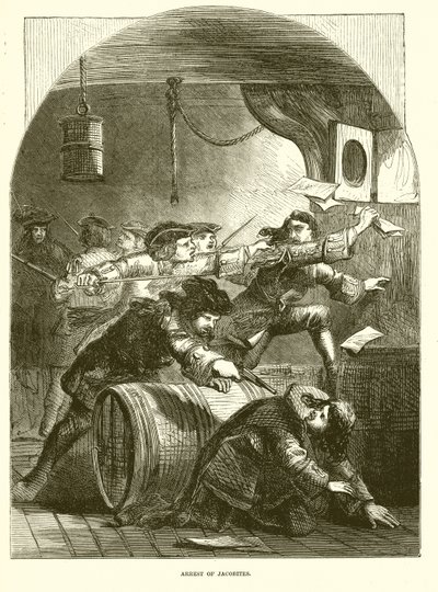 Arrest of Jacobites by English School