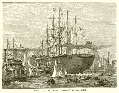 Arrival of the Great Eastern at New York by English School