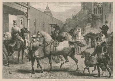 Arrivals for the Horse Show at the Agricultural Hall by English School