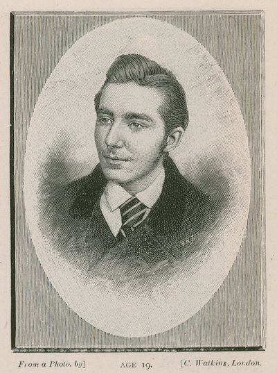 Arthur W Pinero, aged 19 by English School