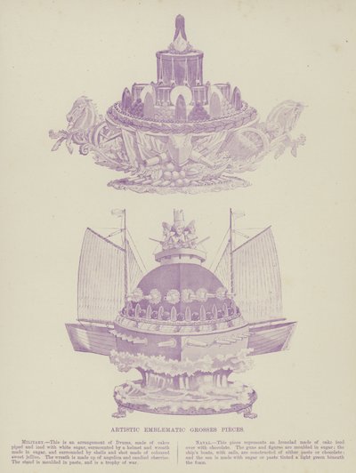 Artistic Emblematic Grosses Pieces by English School