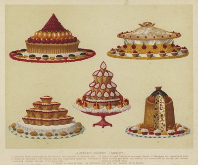 Artistic Pastry (Sweet) by English School