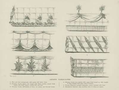Artistic Table-Cloths by English School