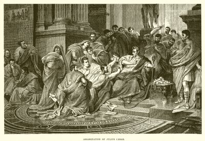 Assassination of Julius Caesar by English School