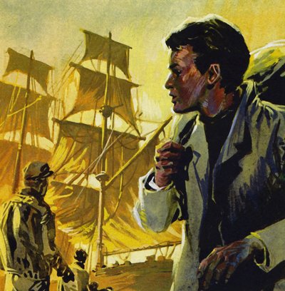 At 17, Conrad obtained a job as an apprentice on a ship by English School