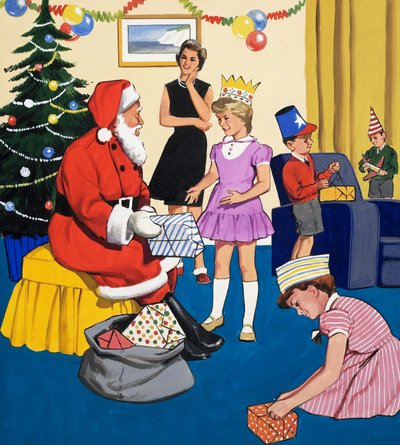 At a Christmas Party by English School